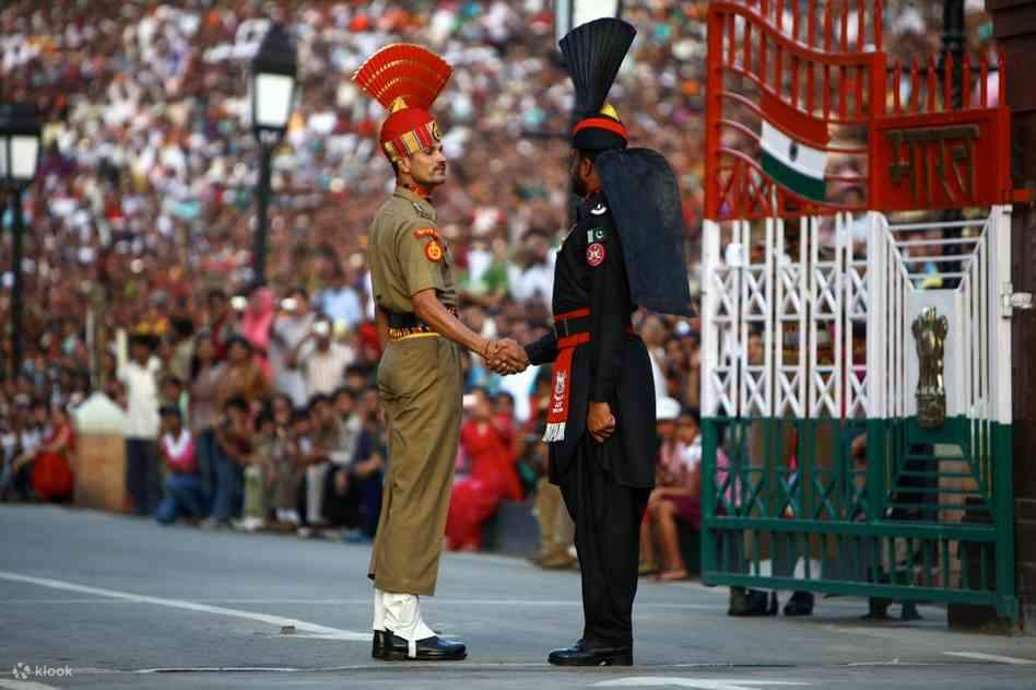 Beating Retreat Ceremony at Wagah Border