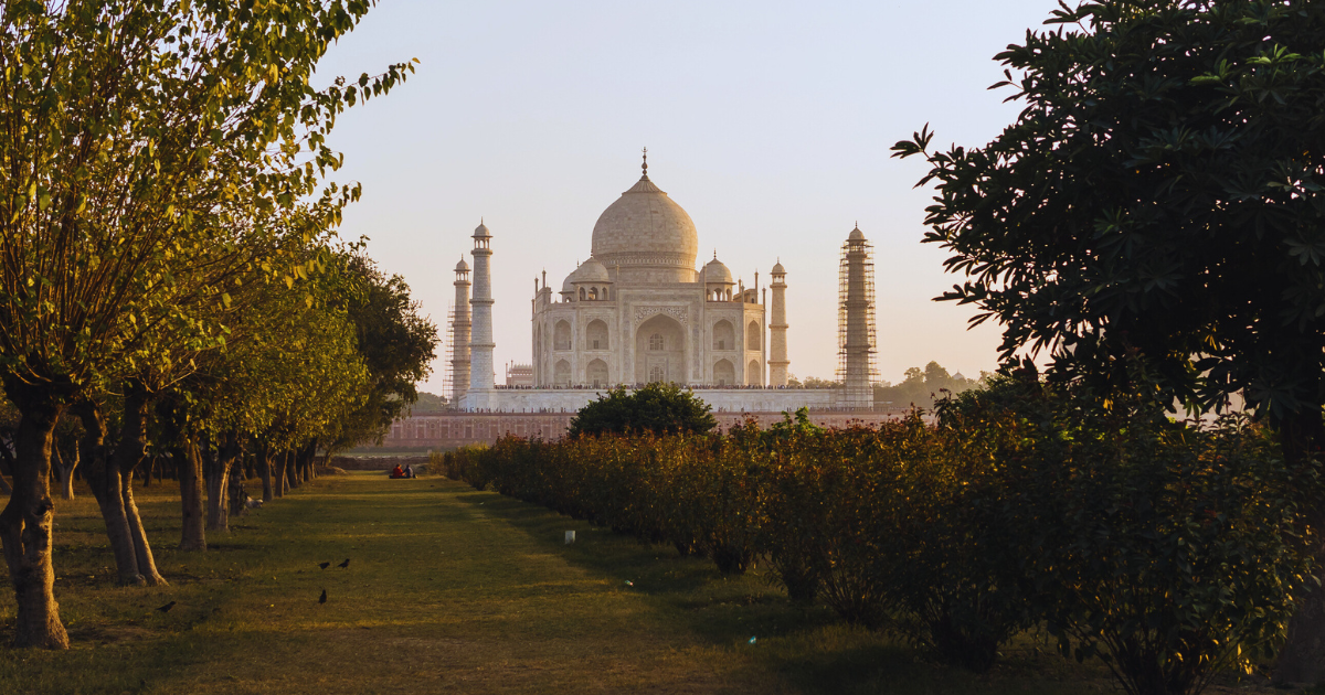 Location Mehtab Bagh in Agra